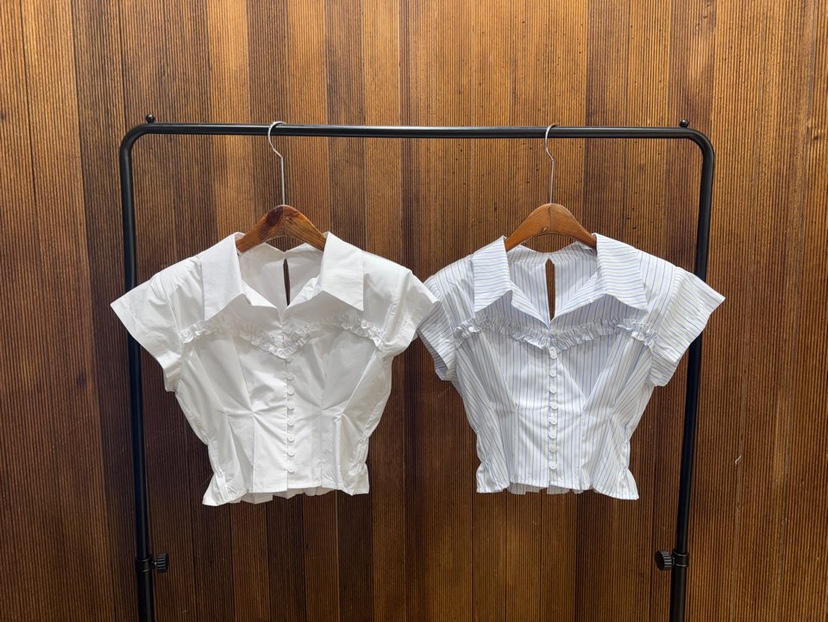 2TWO MOON韓國直郵女士新款真品職業人氣休閑襯衫蕾絲衫2TWO MOON襯衫/蕾絲衫