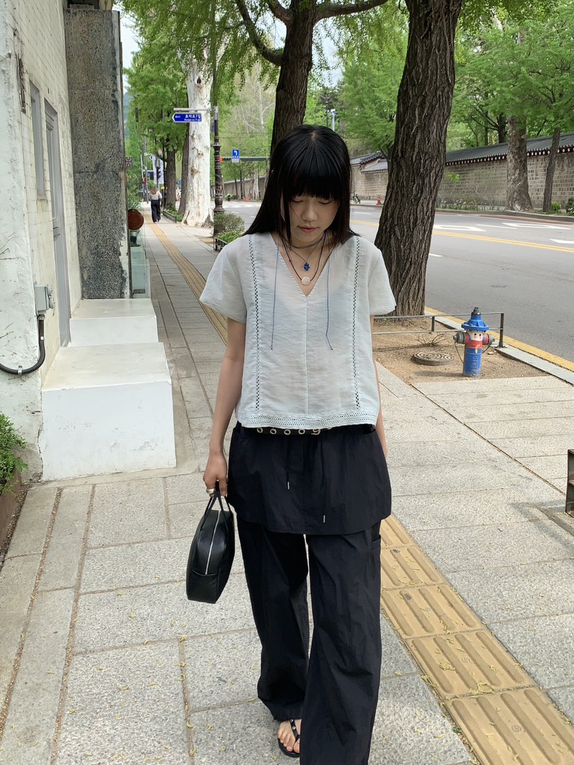 BAKING POWDER韓國代購女裝新款職業真品26春夏襯衫蕾絲衫BAKING POWDER襯衫/蕾絲衫