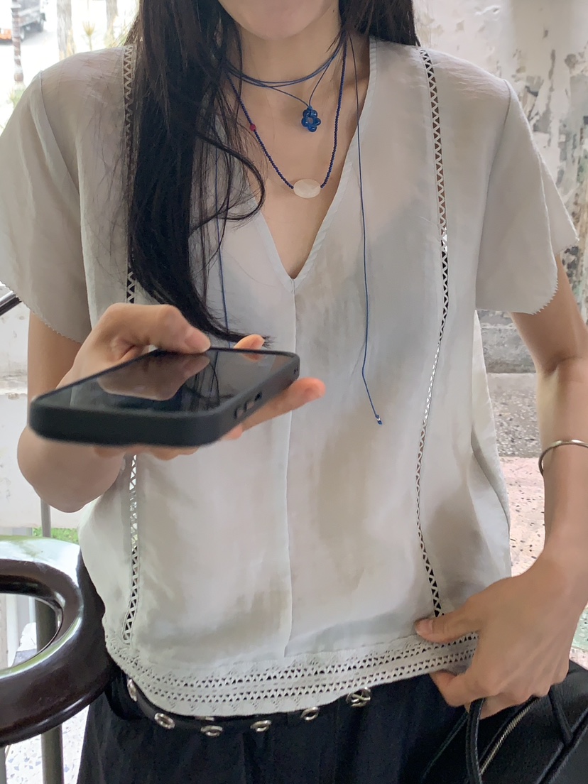 BAKING POWDER韓國代購女裝新款職業真品26春夏襯衫蕾絲衫BAKING POWDER襯衫/蕾絲衫