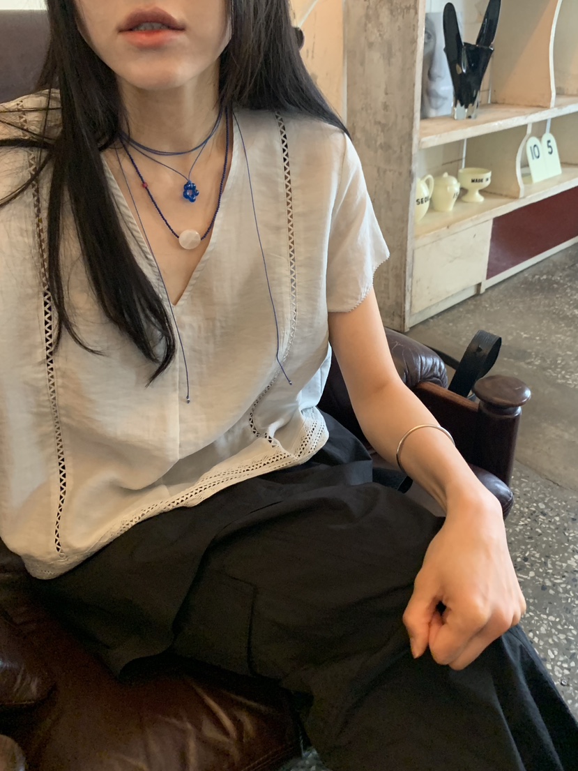 BAKING POWDER韓國代購女裝新款職業真品26春夏襯衫蕾絲衫BAKING POWDER襯衫/蕾絲衫