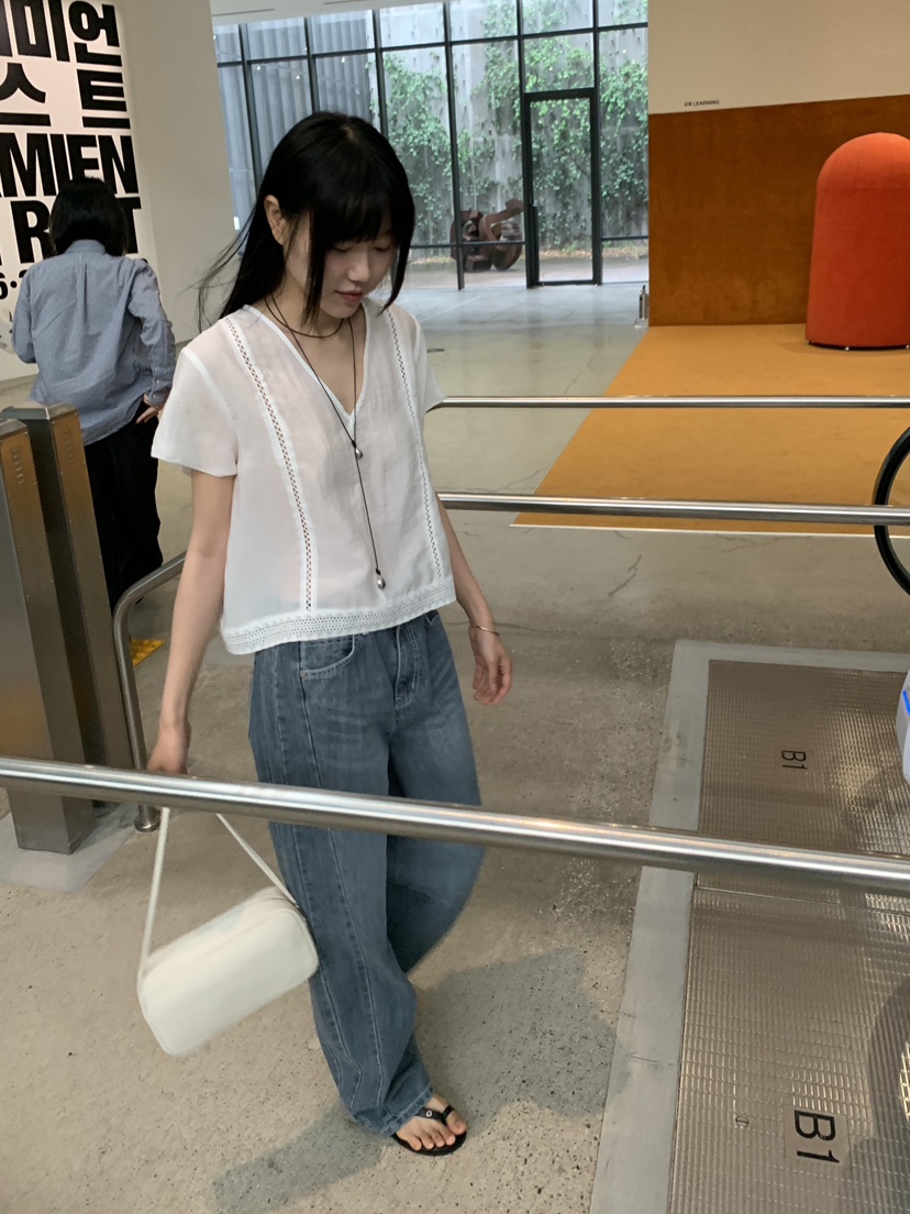 BAKING POWDER韓國代購女裝新款職業真品26春夏襯衫蕾絲衫BAKING POWDER襯衫/蕾絲衫