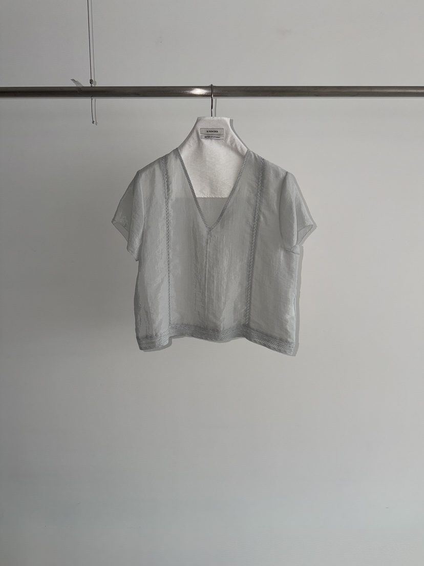 BAKING POWDER韓國代購女裝新款職業真品26春夏襯衫蕾絲衫BAKING POWDER襯衫/蕾絲衫圖色2