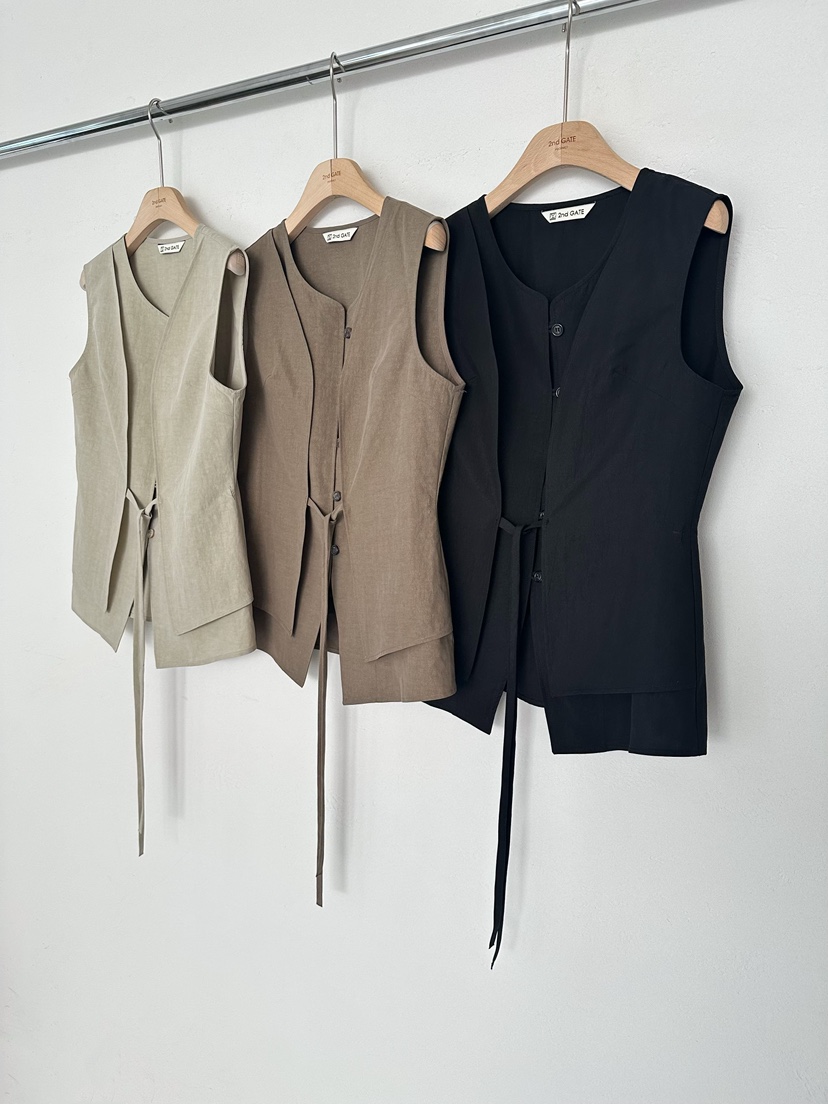 2ND GATE韓國直郵女裝新品真品職業休閑26春夏推薦時尚馬甲2ND GATE馬甲