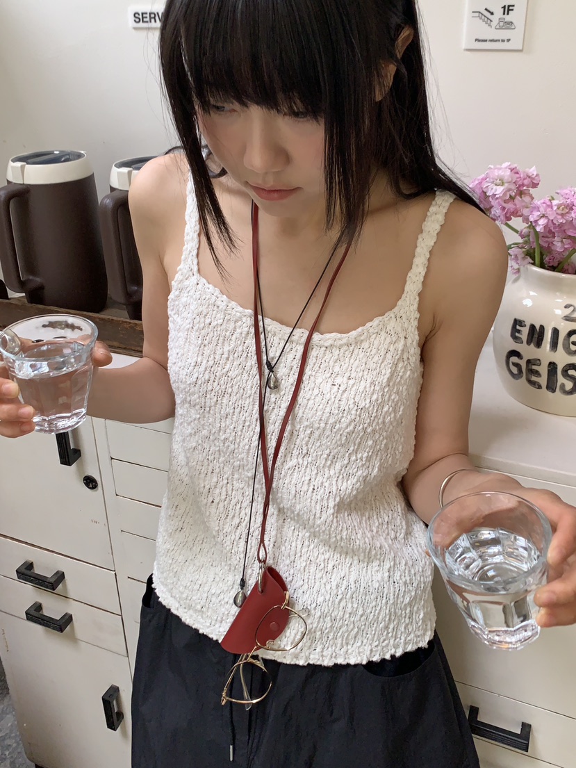 BAKING POWDER東大門代購女裝新品26春夏真品職業吊帶背心BAKING POWDER吊帶/背心