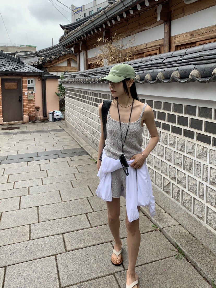 BAKING POWDER東大門代購女裝新品26春夏真品職業吊帶背心BAKING POWDER吊帶/背心