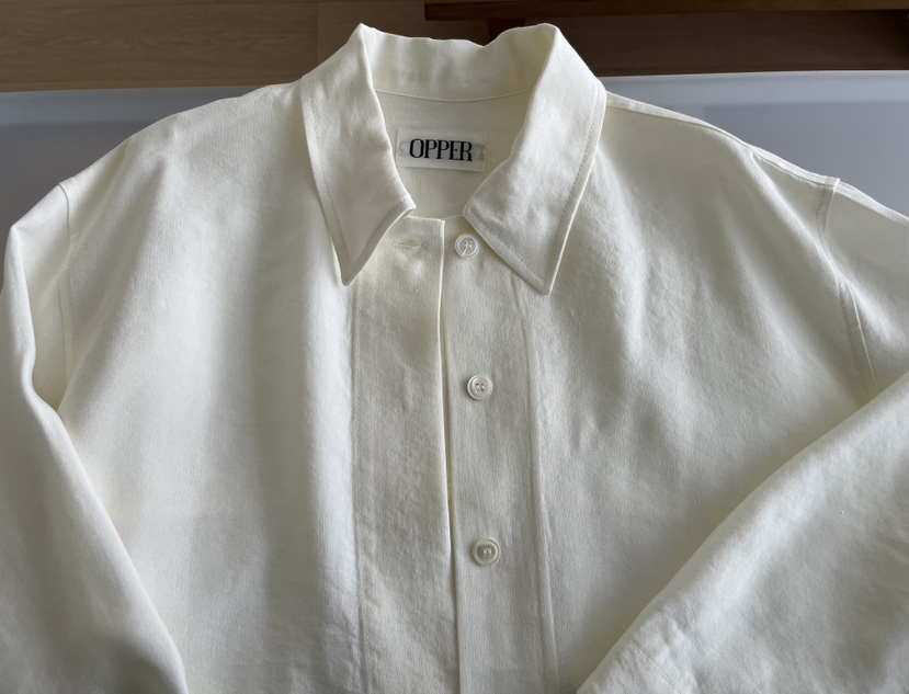 OP PER韓國直郵女裝新款休閑真品人氣推薦職業熱賣夾克亞麻OPPER-simplebeige夾克