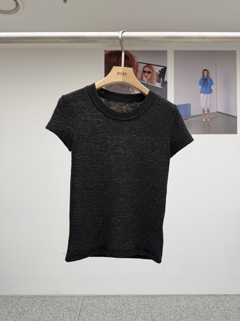 MADE-P東大門實拍女士新款職業推薦人氣真品26春夏T恤亞麻布MADE-PT恤圖色2