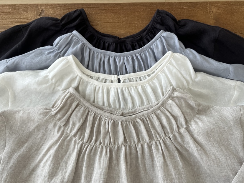 OP PER韓國直郵女士新品26春夏推薦熱賣時尚襯衫蕾絲衫褶皺OPPER-simplebeige襯衫/蕾絲衫