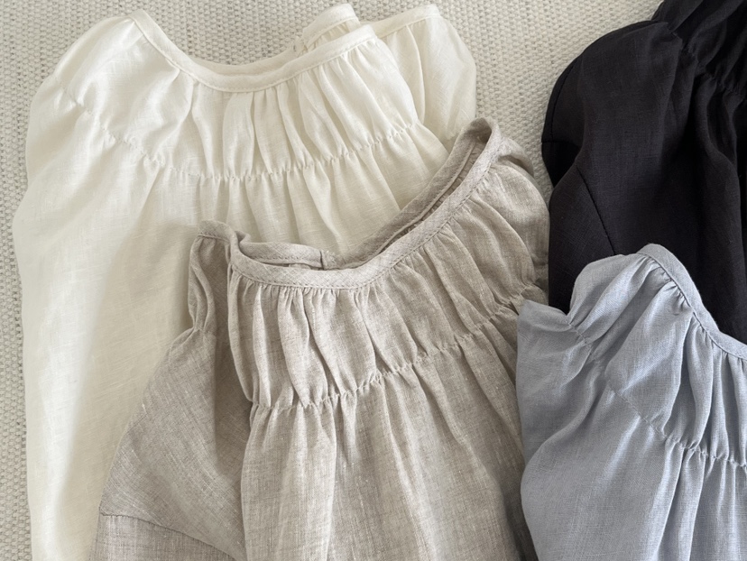 OP PER韓國直郵女士新品26春夏推薦熱賣時尚襯衫蕾絲衫褶皺OPPER-simplebeige襯衫/蕾絲衫