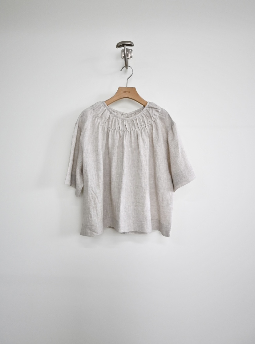 OP PER韓國直郵女士新品26春夏推薦熱賣時尚襯衫蕾絲衫褶皺OPPER-simplebeige襯衫/蕾絲衫圖色1