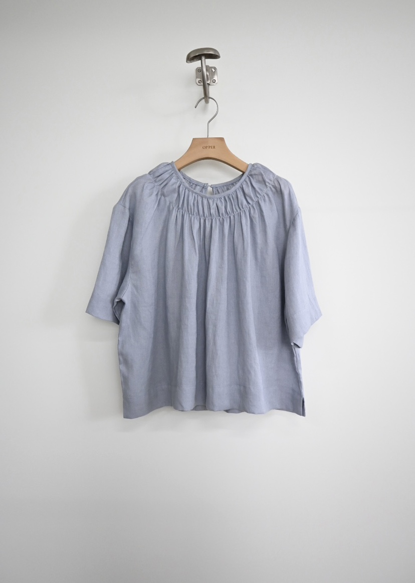 OP PER韓國直郵女士新品26春夏推薦熱賣時尚襯衫蕾絲衫褶皺OPPER-simplebeige襯衫/蕾絲衫圖色2