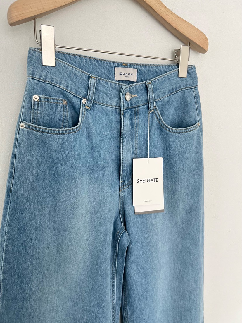 2ND GATE韓國直郵女士新款休閑真品職業人氣26春夏牛仔褲2ND GATE牛仔褲
