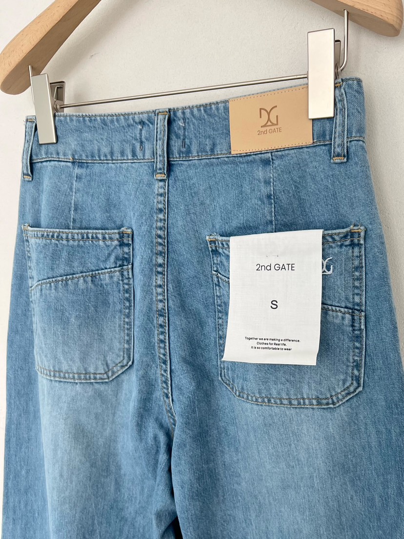 2ND GATE韓國直郵女士新款休閑真品職業人氣26春夏牛仔褲2ND GATE牛仔褲