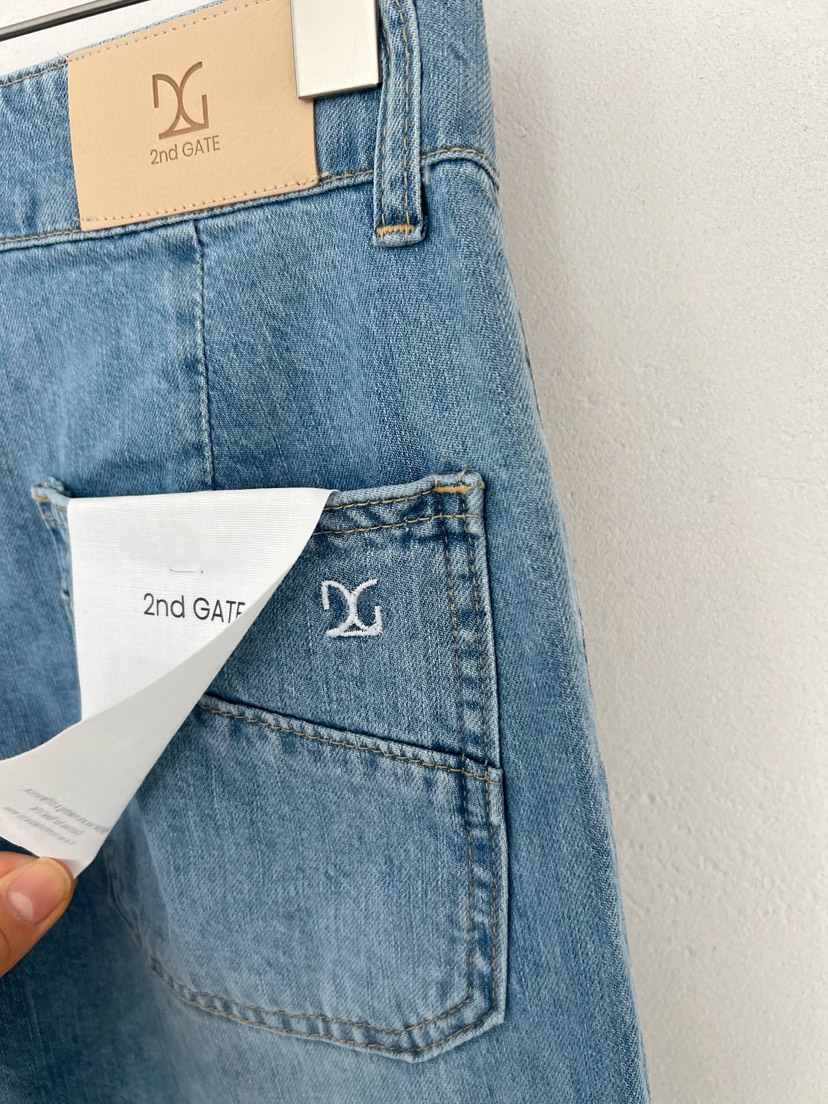 2ND GATE韓國直郵女士新款休閑真品職業人氣26春夏牛仔褲2ND GATE牛仔褲