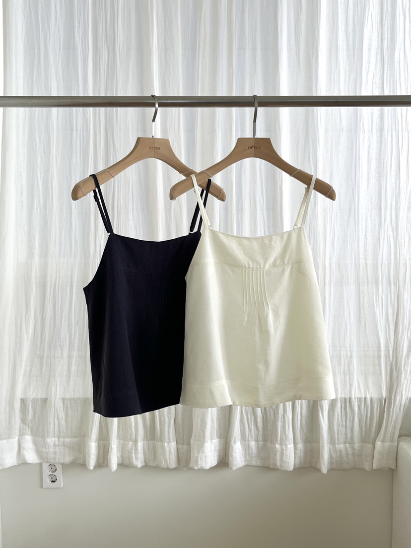 OP PER東大門代購女裝新款人氣休閑熱賣職業吊帶背心亞麻OPPER-simplebeige吊帶/背心