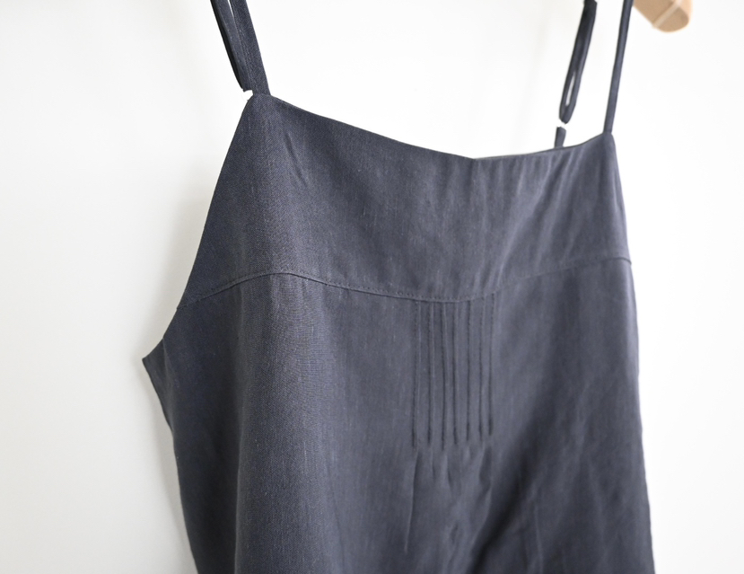 OP PER東大門代購女裝新款人氣休閑熱賣職業吊帶背心亞麻OPPER-simplebeige吊帶/背心