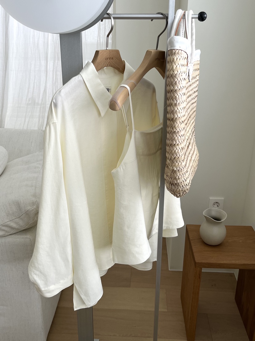 OP PER東大門代購女裝新款人氣休閑熱賣職業吊帶背心亞麻OPPER-simplebeige吊帶/背心