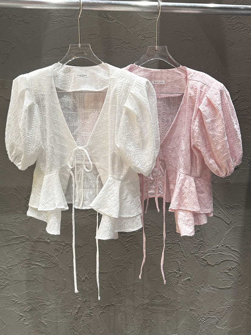 BLACK RIBBON-A東大門代購女裝新品休閑推薦襯衫蕾絲衫BLACK RIBBON-A襯衫/蕾絲衫