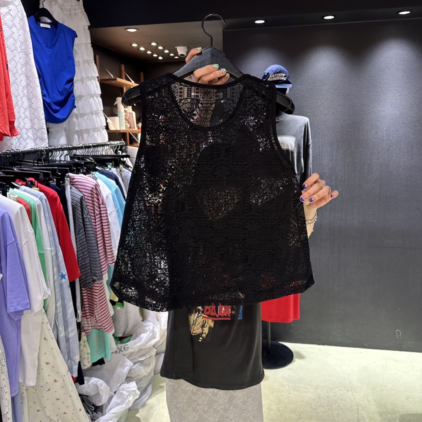 CHAVI韓國代購女裝新品推薦人氣時尚休閑真品26春夏吊帶背心CHAVI吊帶/背心