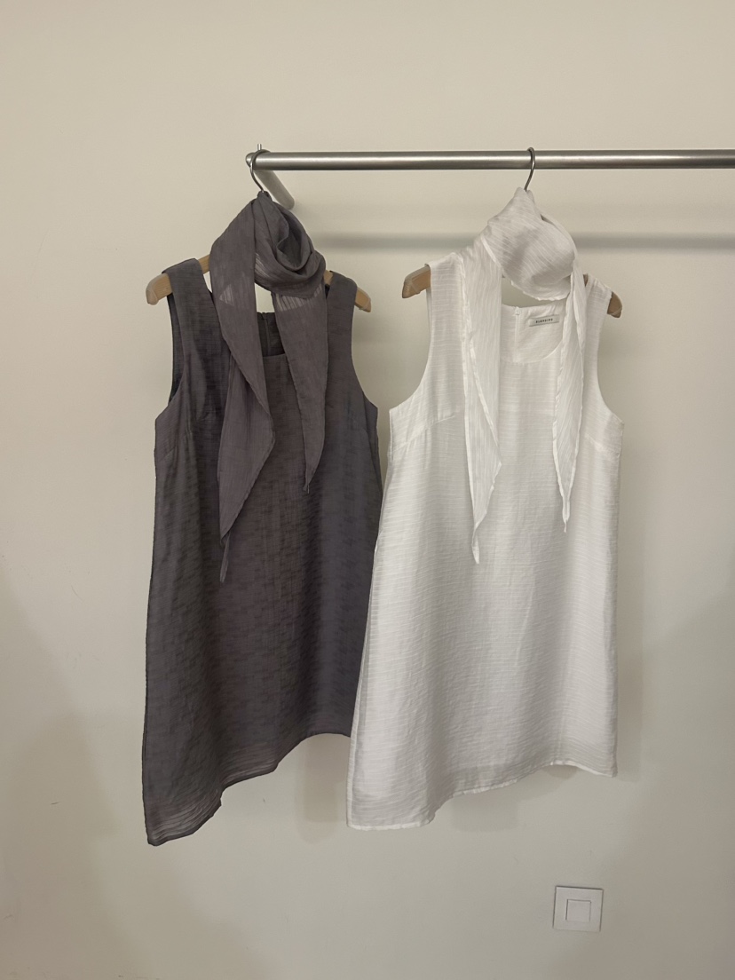 BLENDING-p韓國直郵女士新款時尚熱賣職業推薦連衣裙含圍巾BLENDING-p連衣裙