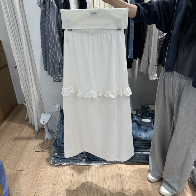 STORIES東大門直郵女士新款時尚26春夏真品職業休閑人氣長裙STORIES長裙圖色1