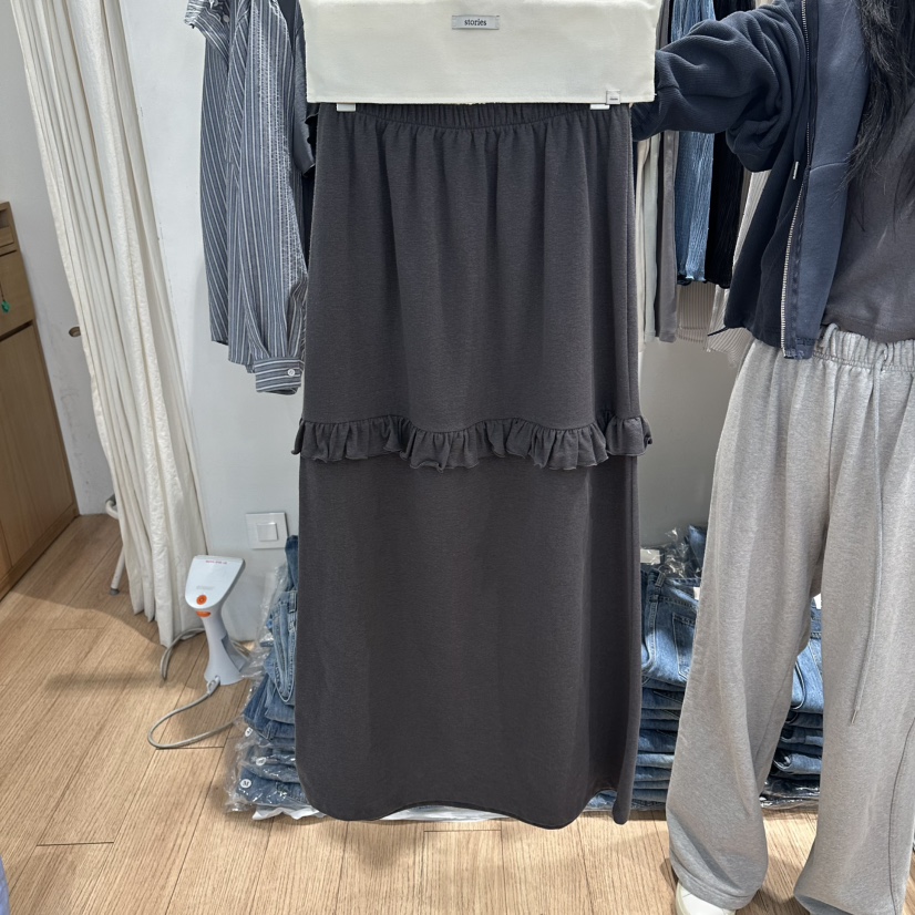 STORIES東大門直郵女士新款時尚26春夏真品職業休閑人氣長裙STORIES長裙圖色2