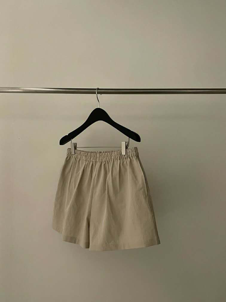 FLAT GARDEN/LA MUETTE/JAMIESTONE韓國代購女裝新品26春夏短褲亞麻FLAT GARDEN/LA MUETTE/JAMIESTONE短褲