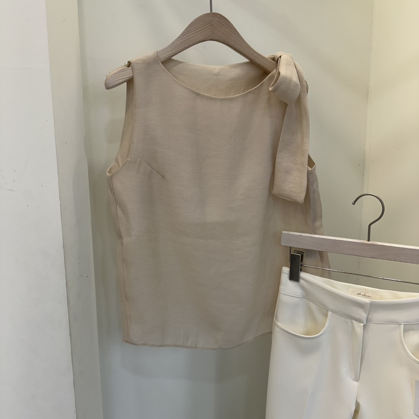 THE LOW東大門代購女裝新款人氣時尚推薦襯衫蕾絲衫絲帶THE LOW襯衫/蕾絲衫圖色2