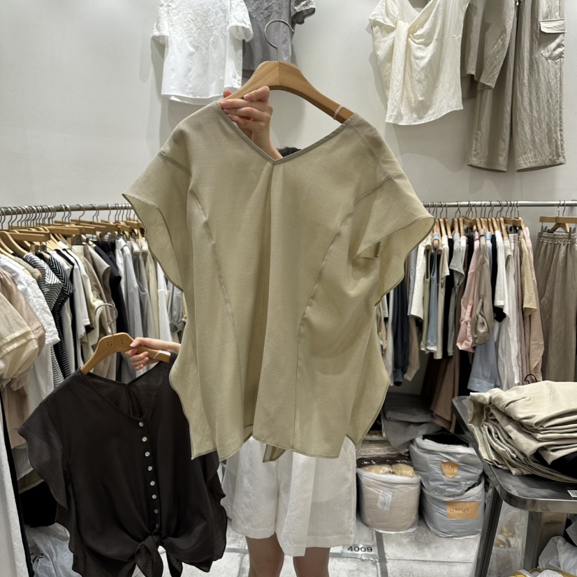 G.I-L韓國代購女裝新品人氣真品26春夏熱賣休閑襯衫蕾絲衫G.I-L襯衫/蕾絲衫