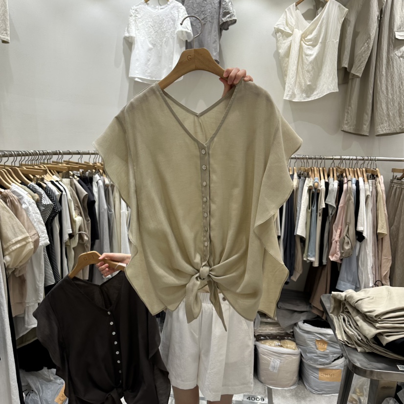 G.I-L韓國代購女裝新品人氣真品26春夏熱賣休閑襯衫蕾絲衫G.I-L襯衫/蕾絲衫圖色2