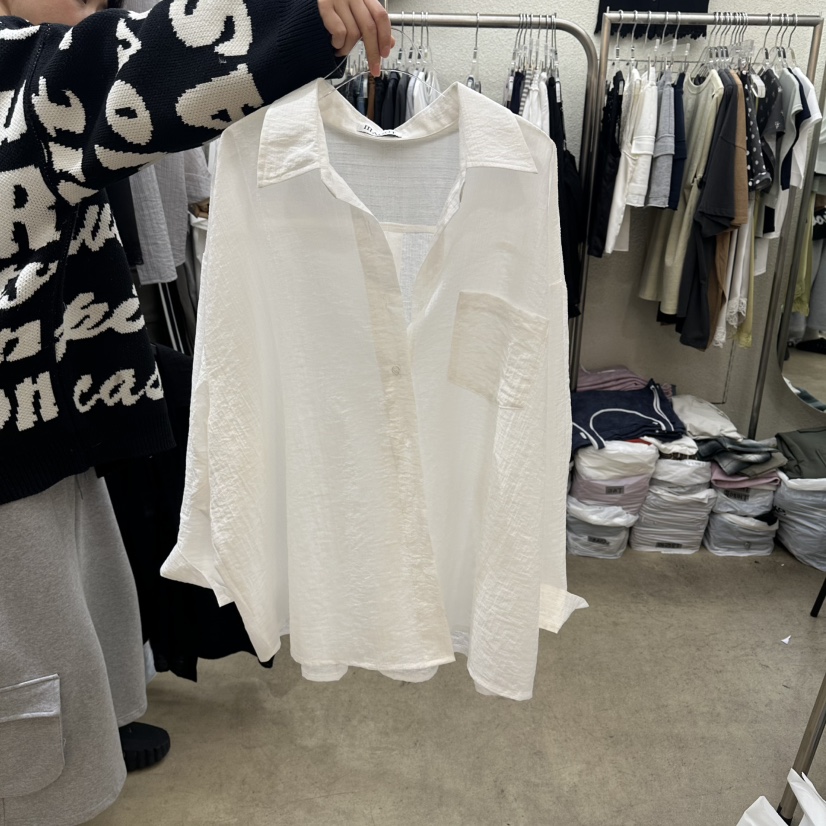 MAGOT東大門代購女士新款真品時尚休閑26春夏推薦襯衫蕾絲衫IIIΛGOT/MAGOT襯衫/蕾絲衫圖色1