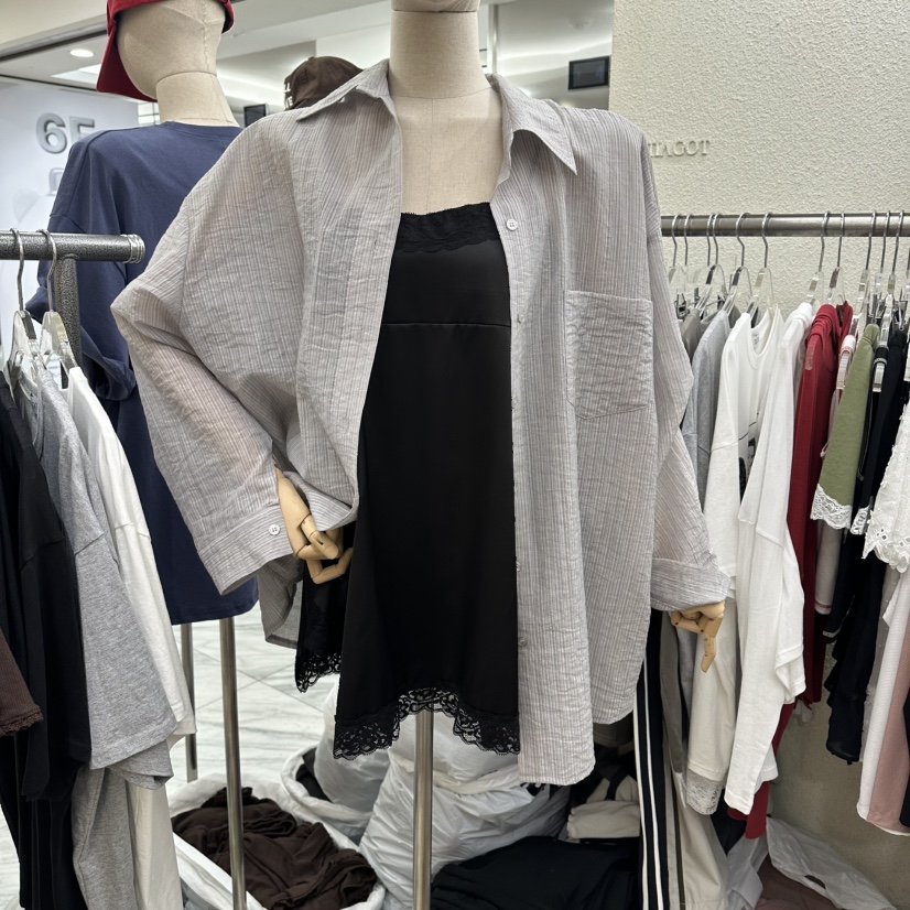 MAGOT東大門代購女士新款真品時尚休閑26春夏推薦襯衫蕾絲衫IIIΛGOT/MAGOT襯衫/蕾絲衫圖色2