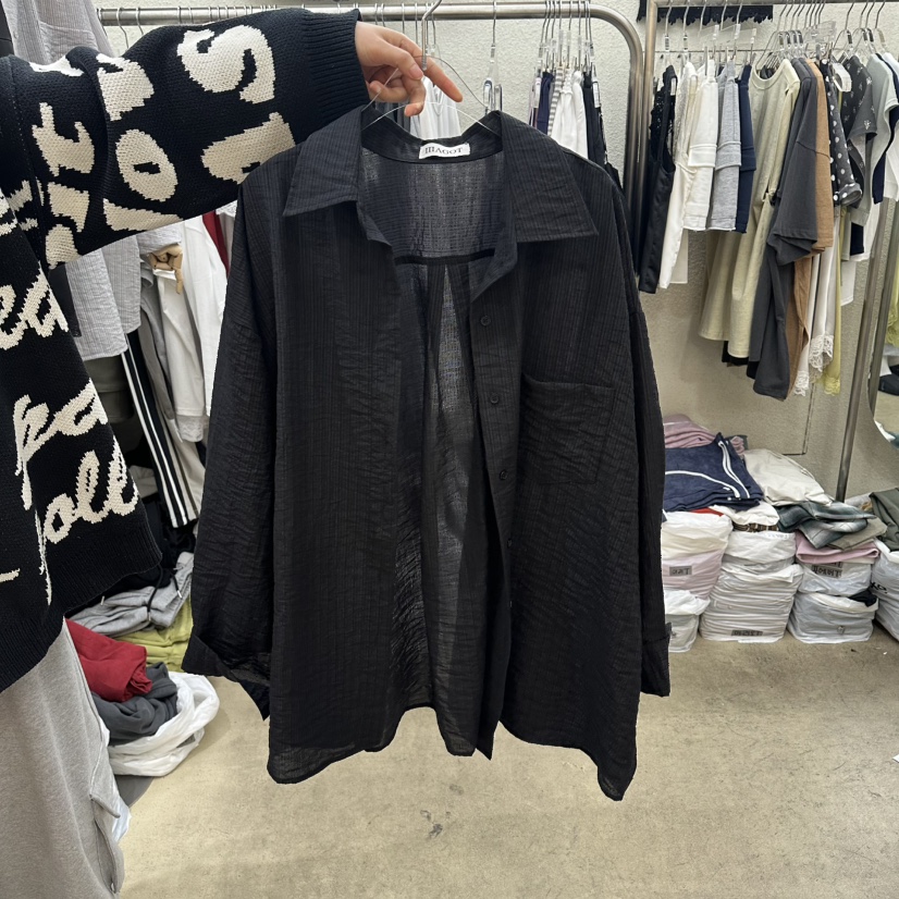 MAGOT東大門代購女士新款真品時尚休閑26春夏推薦襯衫蕾絲衫IIIΛGOT/MAGOT襯衫/蕾絲衫圖色3