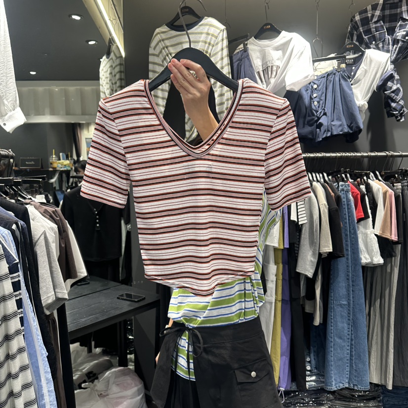 STAR-L韓國代購女裝新品推薦人氣熱賣真品休閑時尚職業T恤STAR-LT恤