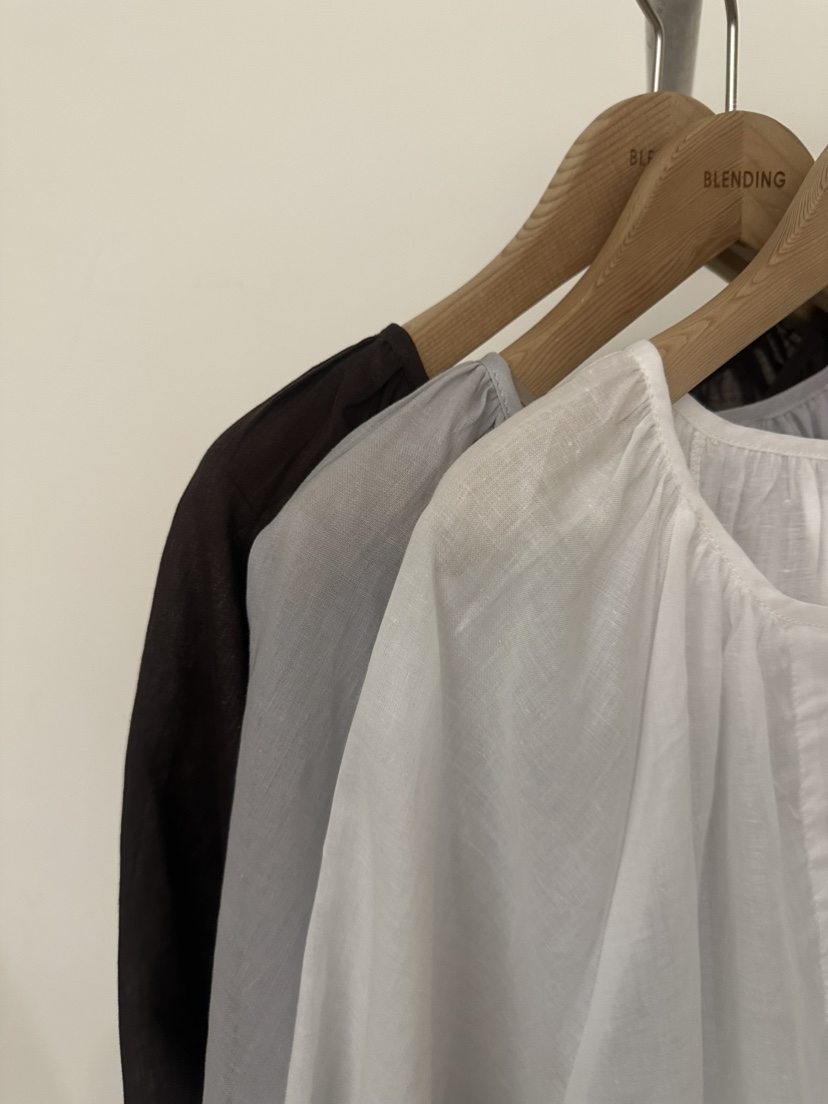 BLENDING-p東大門直郵女士新品職業真品時尚襯衫蕾絲衫亞麻BLENDING-p襯衫/蕾絲衫