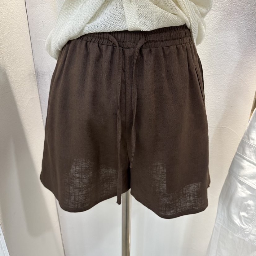 GOLDEN MARKET東大門直郵女裝新款人氣時尚休閑短褲亞麻GOLDEN MARKET短褲圖色3