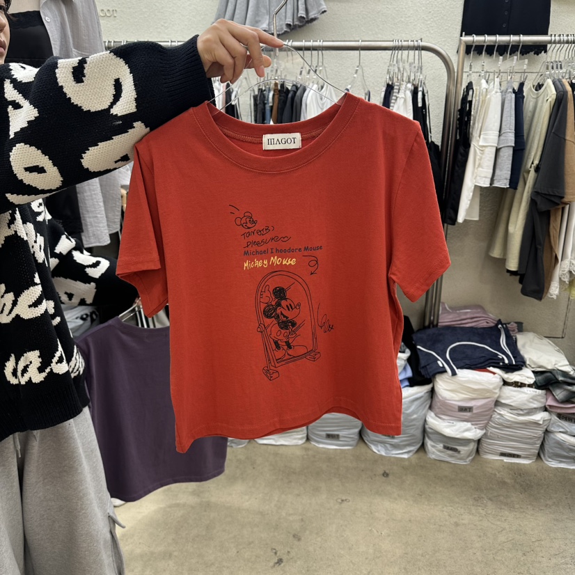 MAGOT東大門代購女士新品職業時尚休閑26春夏人氣推薦T恤IIIΛGOT/MAGOTT恤圖色2