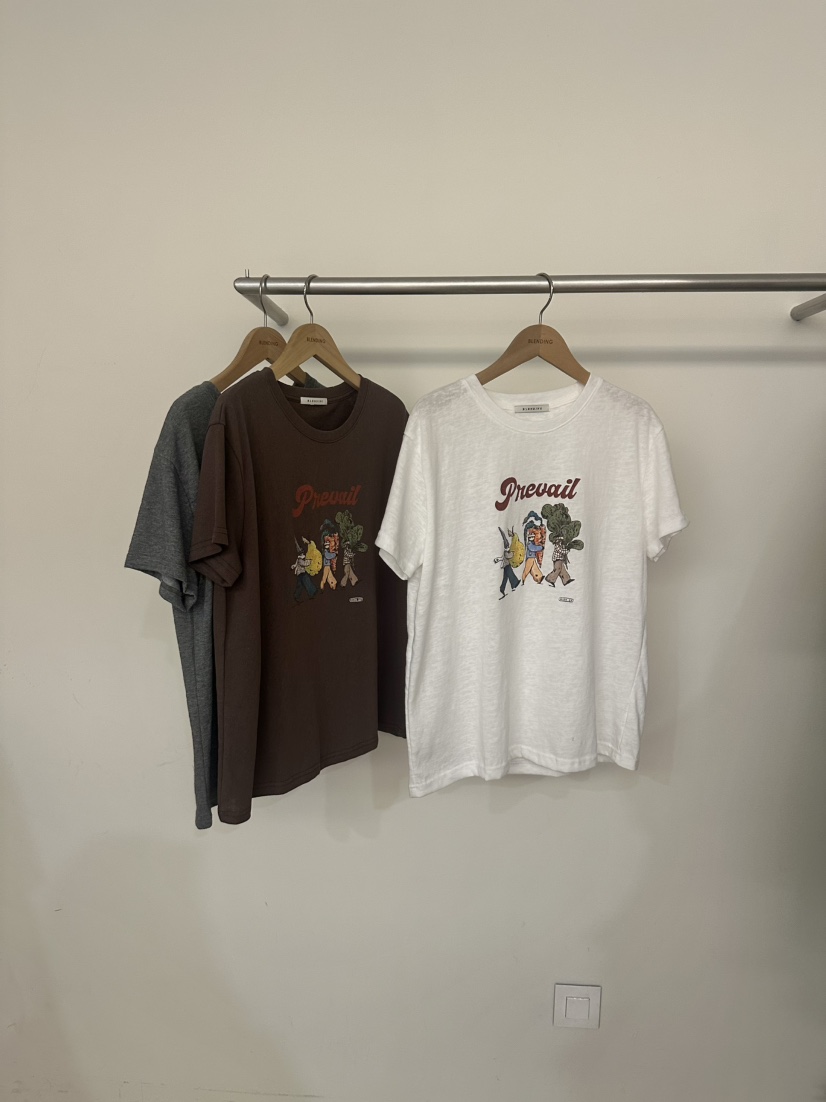 BLENDING-p東大門直郵女士新款休閑26春夏職業真品熱賣T恤BLENDING-pT恤