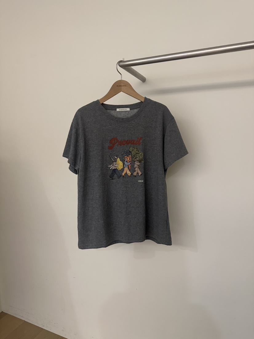 BLENDING-p東大門直郵女士新款休閑26春夏職業真品熱賣T恤BLENDING-pT恤圖色3