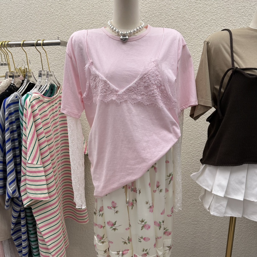 DRAWING東大門代購女裝新款人氣推薦職業真品休閑26春夏T恤DRAWINGT恤圖色1