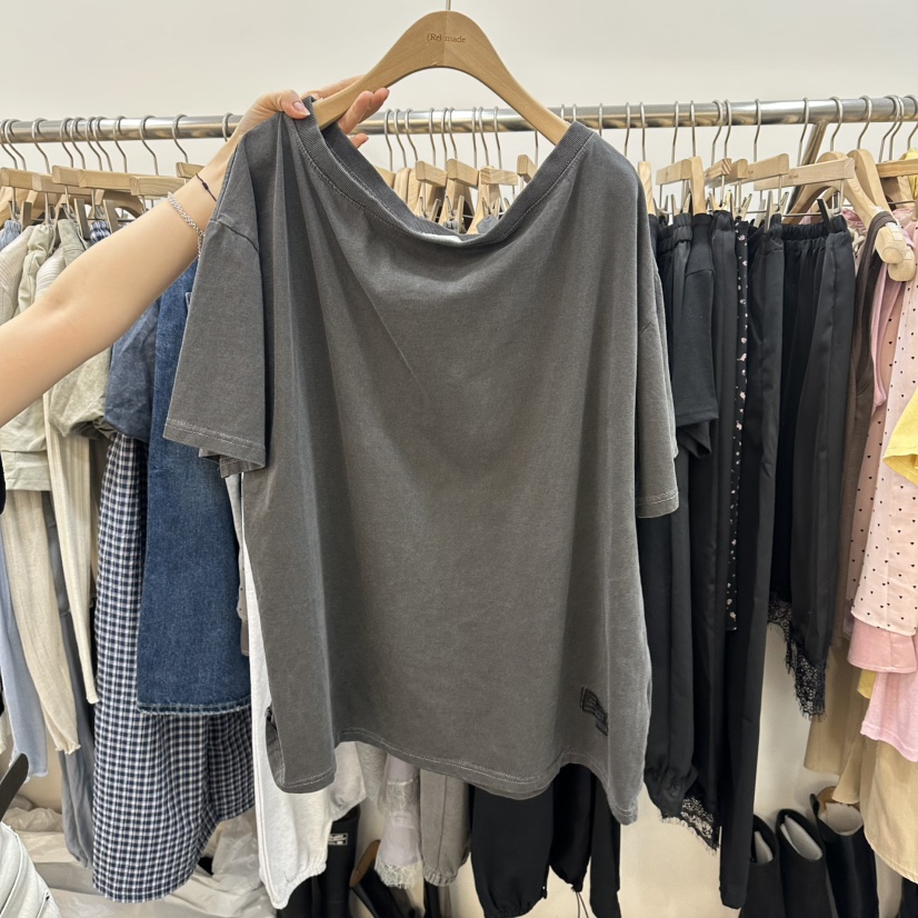 DELIGHT-L東大門代購女士新品人氣推薦休閑26春夏T恤不含腰帶DELIGHT-LT恤圖色1