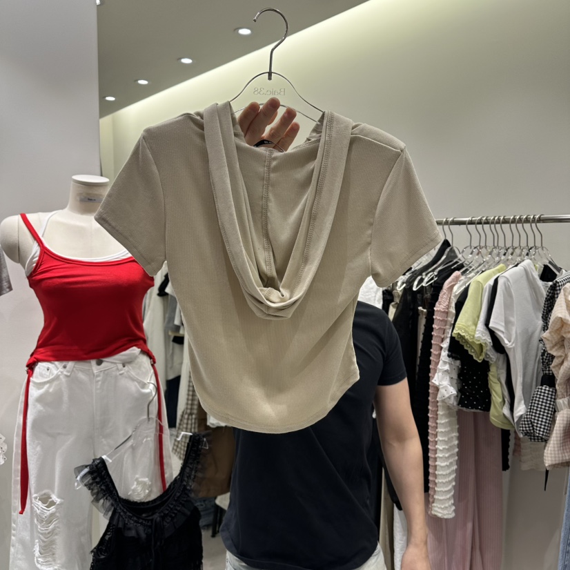 BAIE.38韓國直郵女裝新款人氣休閑職業真品推薦T恤連帽衫BAIE.38T恤