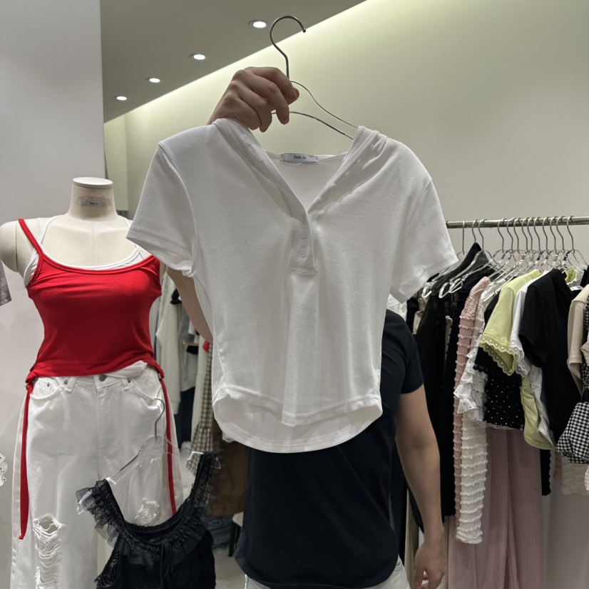 BAIE.38韓國直郵女裝新款人氣休閑職業真品推薦T恤連帽衫BAIE.38T恤圖色1