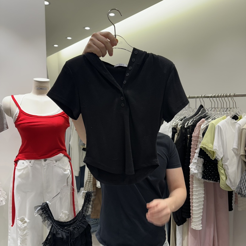 BAIE.38韓國直郵女裝新款人氣休閑職業真品推薦T恤連帽衫BAIE.38T恤圖色3