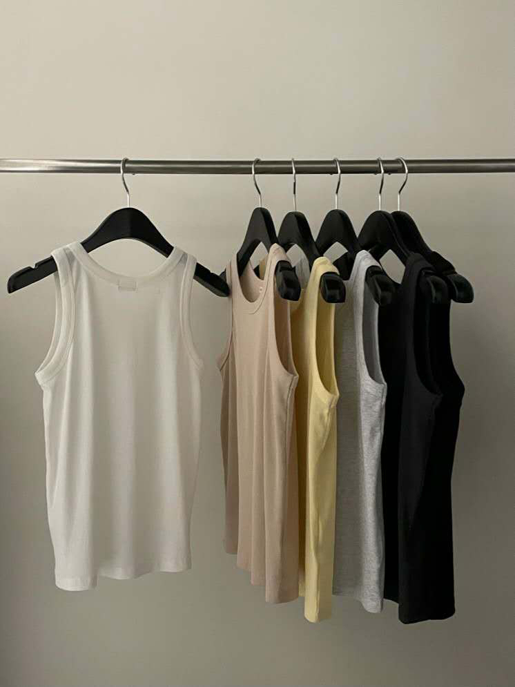 FLAT GARDEN/LA MUETTE/JAMIESTONE東大門直郵女裝新品真品吊帶背心羅紋FLAT GARDEN/LA MUETTE/JAMIESTONE吊帶/背心