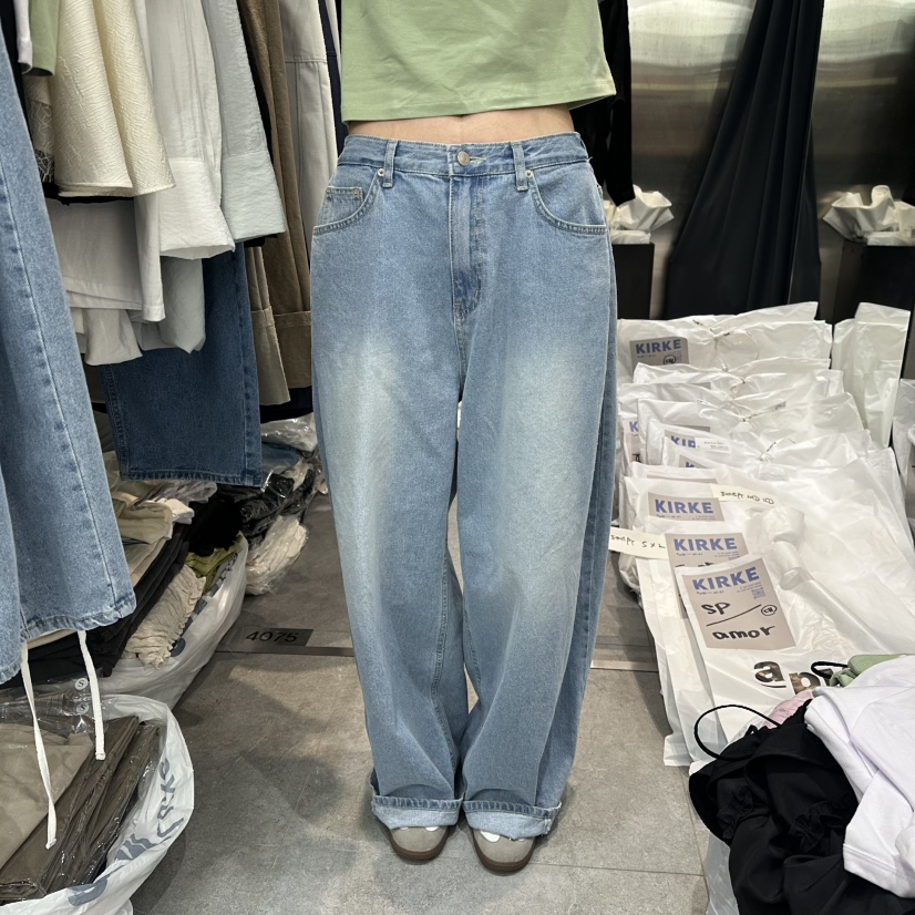 KIRKE韓國直郵女士新款人氣熱賣時尚推薦休閑真品職業牛仔褲KIRKE牛仔褲
