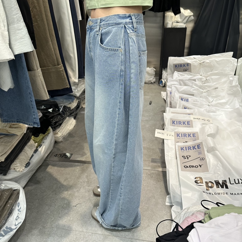 KIRKE韓國直郵女士新款人氣熱賣時尚推薦休閑真品職業牛仔褲KIRKE牛仔褲