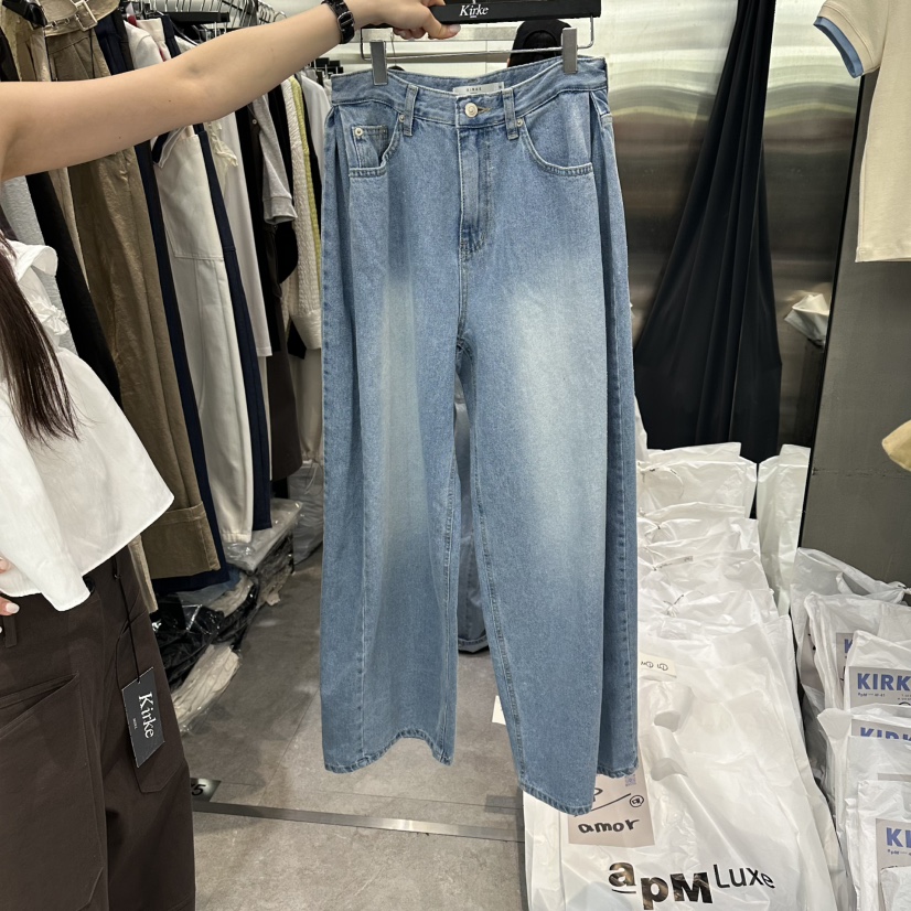 KIRKE韓國直郵女士新款人氣熱賣時尚推薦休閑真品職業牛仔褲KIRKE牛仔褲圖色1
