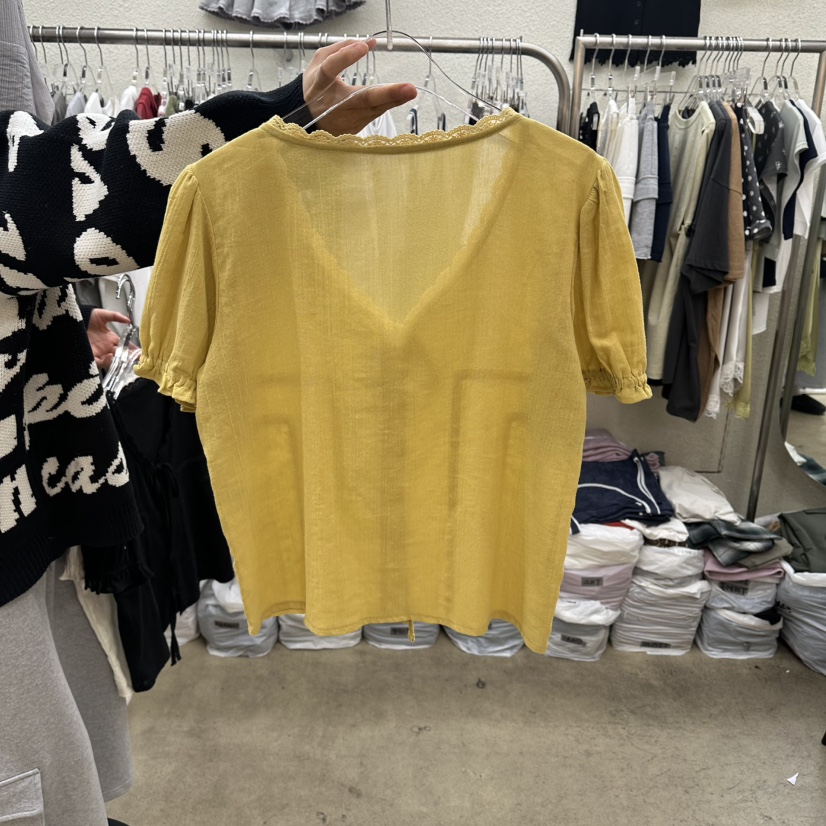 MAGOT東大門實拍女士新款時尚職業26春夏熱賣真品襯衫蕾絲衫IIIΛGOT/MAGOT襯衫/蕾絲衫