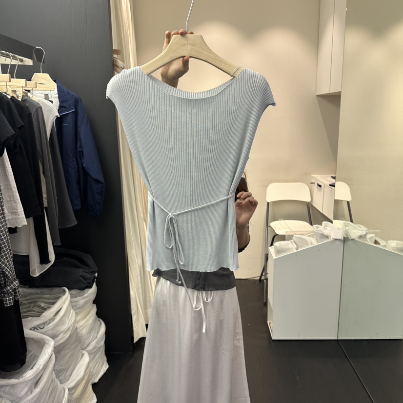 SALT BREAD韓國代購女士新款真品休閑時尚吊帶背心含腰繩SALT BREAD吊帶/背心圖色2